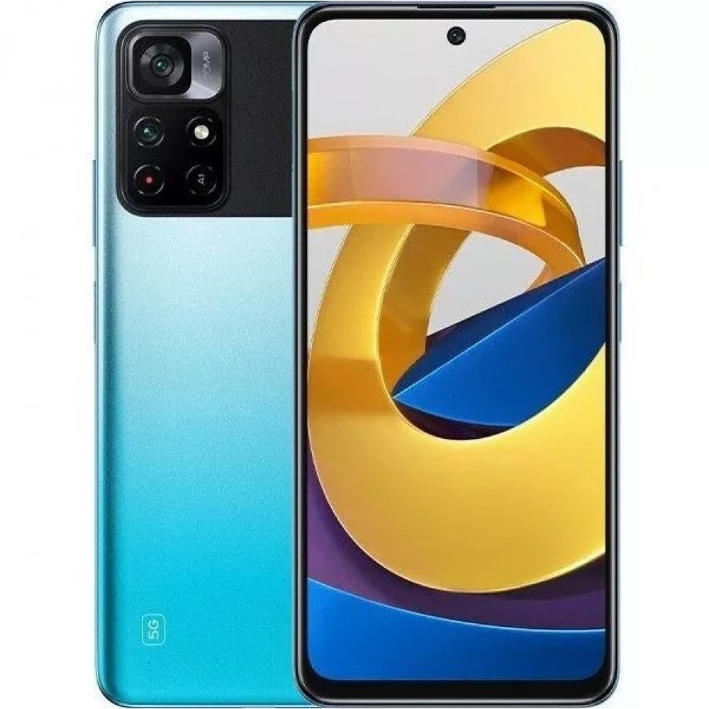 Смартфон Xiaomi POCO M4 PRO 5G 4+64GB (синий / Cool Blue)