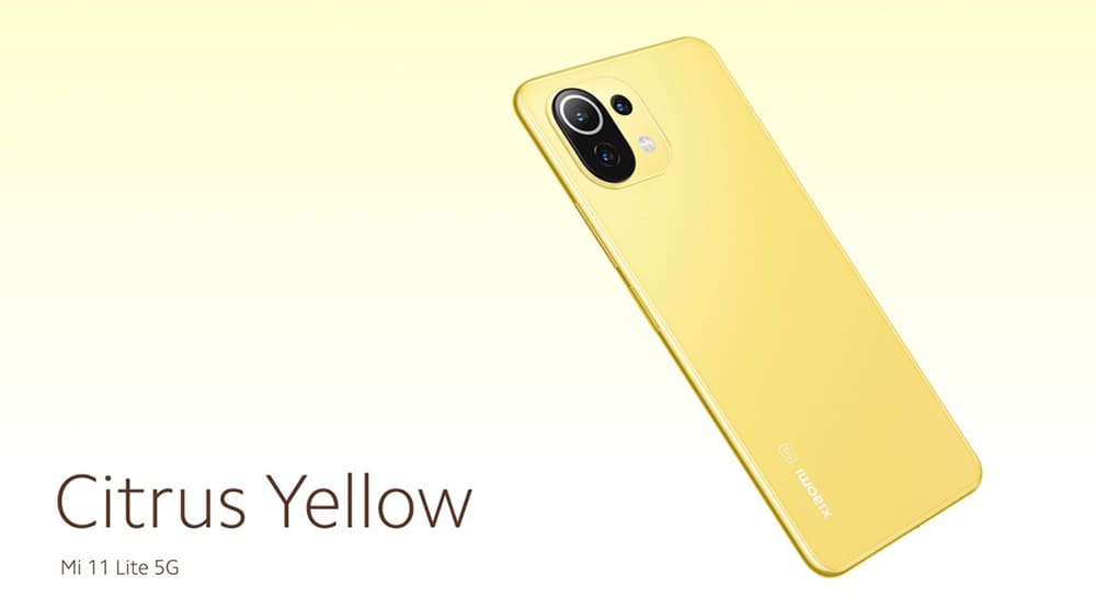 Xiaomi Mi 11 Lite 5G 8GB+128GB (жёлтый / Citrus Yellow)