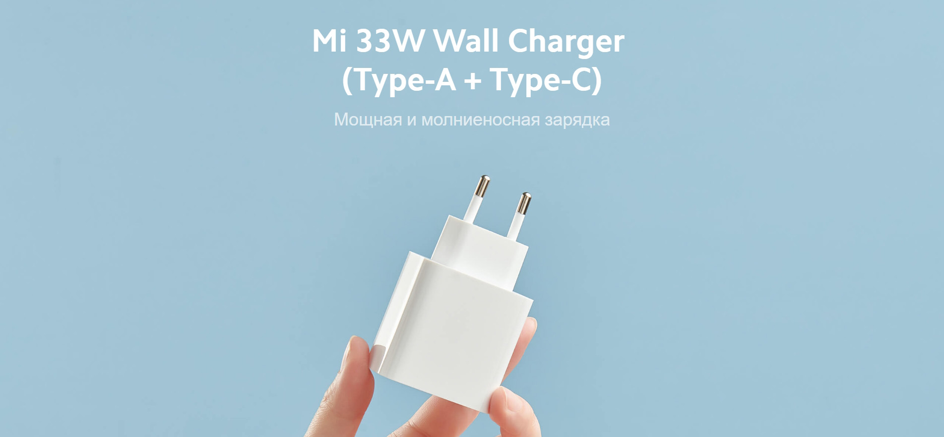 Зарядное устройство Xiaomi Mi 33W Wall Charger Type-A/Type-C (AD332EU)